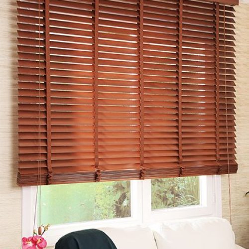 Wooden window blind